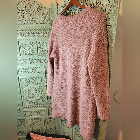 Merokeety | Taro Long Sleeve Popcorn Teddy Fuzzy Cardigan Sweater | Small - Picture 11 of 13